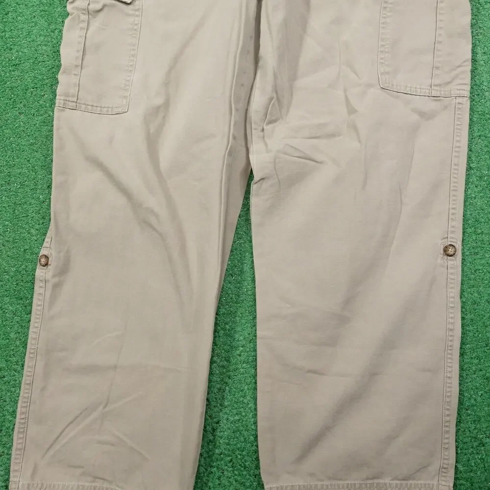 THE‎ NORTH FACE AF SERIES TAN DUCK CANVAS CARGO PANTS MENS SIZE 34 SHORT